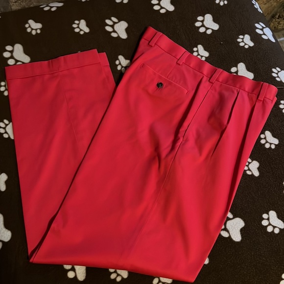 Brooks Brothers Elliot Pleated pants size 36x32 relaxed fit cuffed wrinkle free - Picture 5 of 9